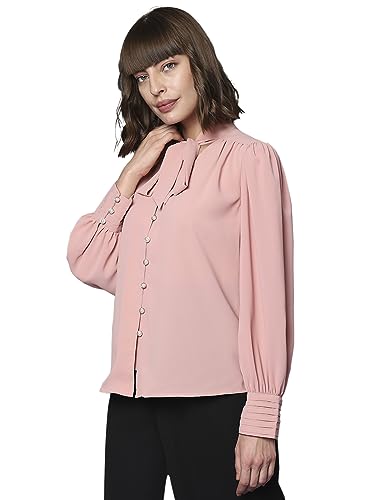 VERO MODA Regular Shirt (10297920_Dusty Pink_XL)