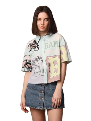ONLY Women Printed Relaxed Fit Casual Multicolor Shirt