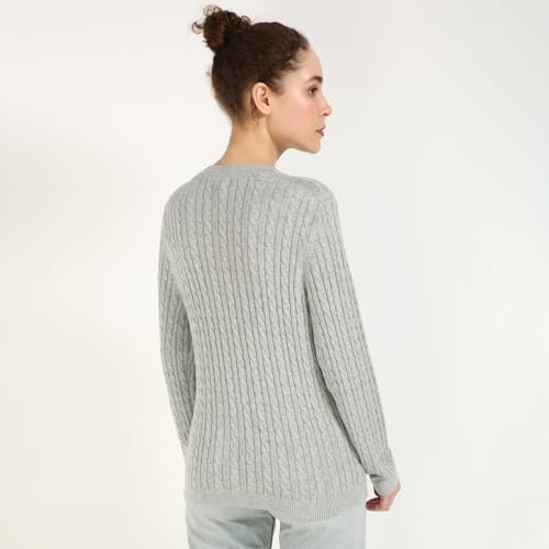 Tommy Hilfiger Womens Grey Color Sweater (M)