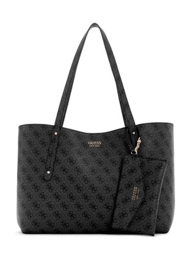 GUESS Coal Logo Printed Brenton Tote Bag
