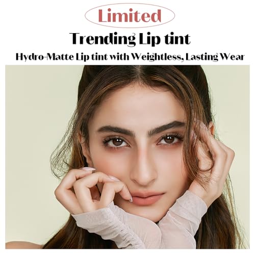 ETUDE Fixing Tint| Long Lasting Liquid Lipstick |Waterproof, Smudgeproof, Lightweight Matte Finish Lip Stain| Full Coverage|Korean Makeup|Limited Edition Fixing Tint| Nude Noor-4g