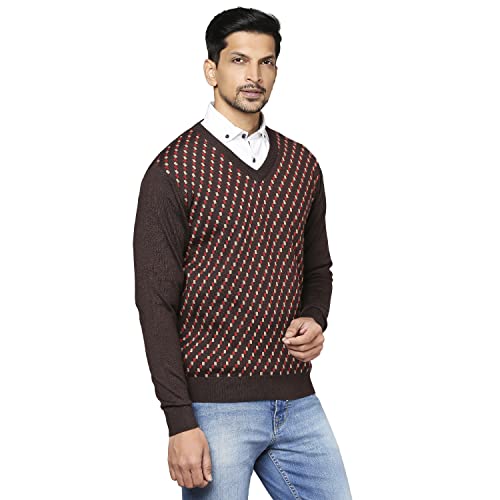 Raymond Dark Brown Sweater (Size: 42)-RMWX01112-O7