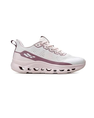 Bacca Bucci Balance Women’s Sports Sneakers | Lightweight Jacquard Running Shoes with Rebound Cushion Sole Pink Mauve UK 4