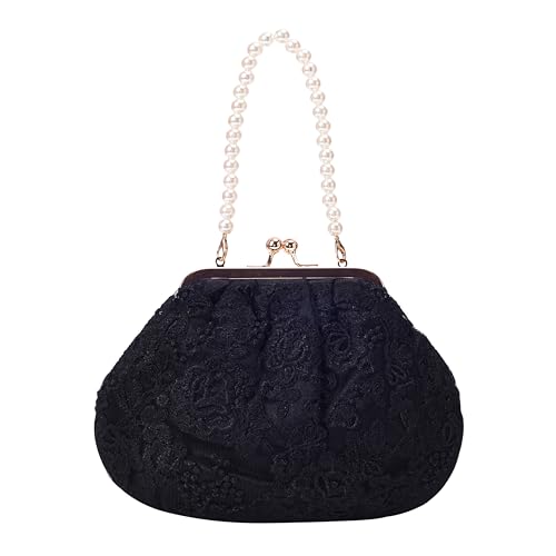 Lino Perros Womens Black Clutch