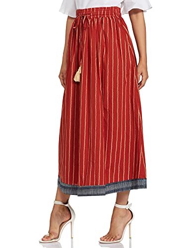 Amazon Brand - Myx Cotton A-Line Skirt