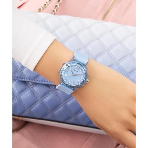 Guess Mini Hype 34 mm Ice Blue Dial Analog Women Watch- GW0880L1