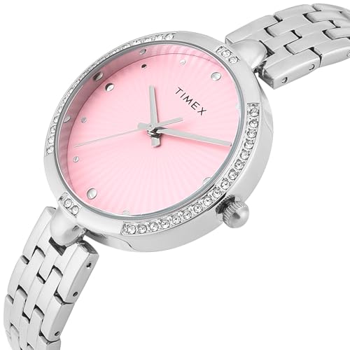 TIMEX Pink Round Dial Analog Women's Watch - TWEL22600