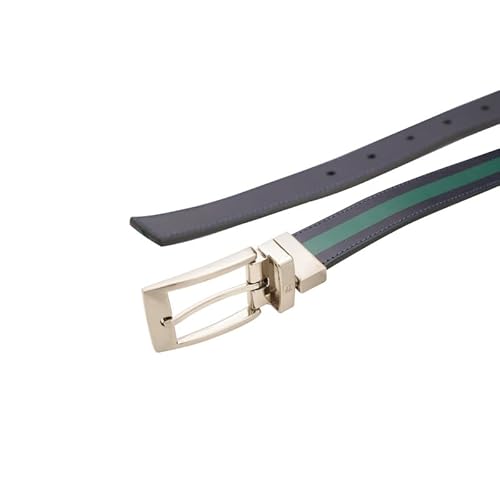 United Colors of Benetton Men's Reversible Leather Belt Weldon | Color - Peacoat Navy+Bayberry | S 80Cm | Formal & Casual | Ideal For Gifting