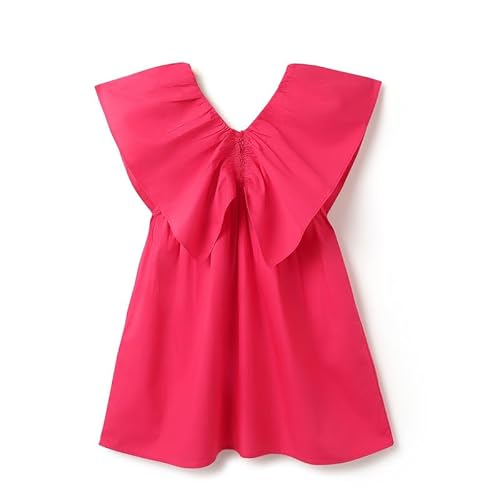 United Colors of Benetton Regular Fit V-Neck Solid Poplin Dress