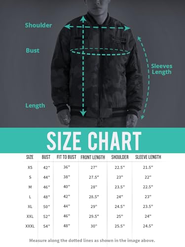 The Souled Store Midnight Edge: Men and Boys Full Sleeves Spread Collar Black and Grey Solid Polyester Regular Fit Lightweight Utility Pockets Bomber Jacket