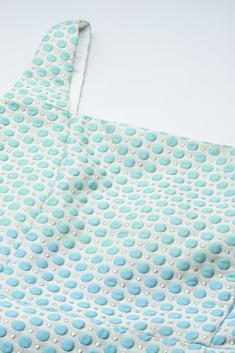 Label RITU KUMAR Blue Eloise Jacquard Long Dress