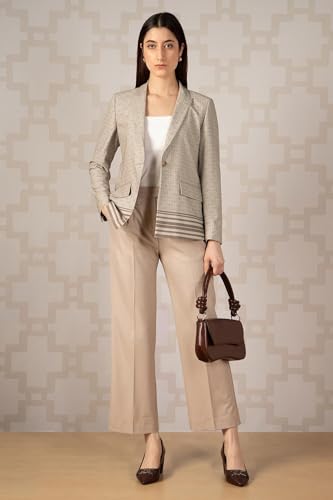 Van Heusen Women's Blazer (VWBZFRGFP13812_Beige