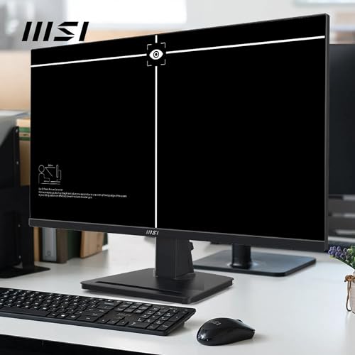 MSI PRO MP275 27 Inch Full HD Office Monitor - 1920 x 1080 IPS Panel, 100 Hz, Eye-Friendly Screen, Built-in Speakers, Tilt-Adjustable - HDMI 1.4b, D-Sub (VGA)