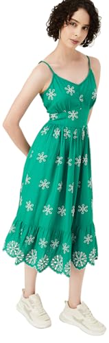 Max Women's Cotton Classic Midi Dress (MC43001AGREEN_Green