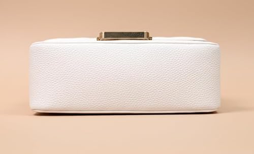 WildHorn Vegan Leather Women’s Crossbody Sling Bag | Ladies Quilted Purse Handbag | Gift for Women (White)