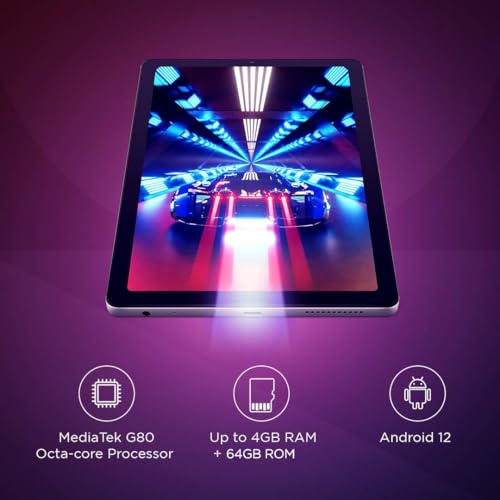 Lenovo Tab M9| WiFi+4G Tablet| 9 Inch (22.86 cm) HD Display| 4GB RAM, 64GB Storage (Expandable Upto 128 GB)| Dual Speaker with Dolby Atmos| Arctic Grey (ZAC60016IN)