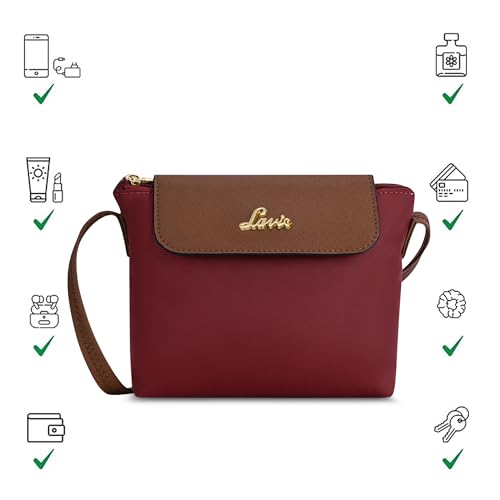 Lavie Women's Vero Flap Cross Body Sling Bag | Ladies Purse Handbag | Gift for Women