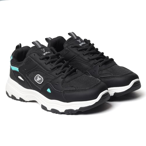 YOHO Tempo Chunky Sneakers for Women, Breathable Mesh Shock-Absorbing, Cushioning Comfort, Durable Grip for All-Day Ease| Fashionable & Stylish Casual Sport Shoes-0920 | EspressoMatcha - UK 6