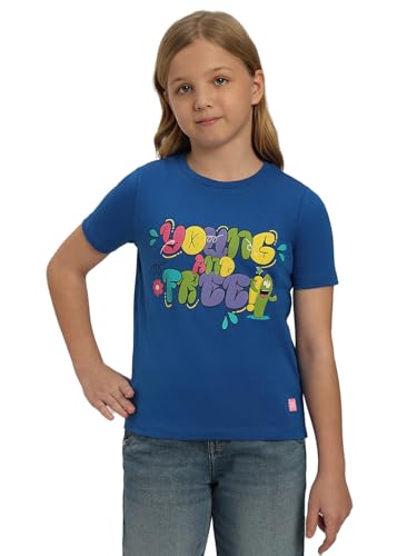 VERO MODA Girl Regular Fit Blue Tshirt