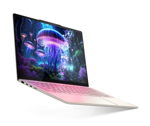 Lenovo Yoga Slim 7 Smartchoice Aura Edition Intel Evo Core Ultra 7 256V (16GB RAM/512GB SSD/14 (35.5cm)/WUXGA OLED/Copilot+ PC/Windows 11/MSO 365 Basic+Office 24/Seashell/1.19Kg), 83JX00H2IN AI Laptop