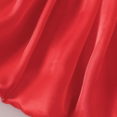 Hopscotch Girls Red Short Sleeves Sequin Bodice Flared Party Dress for Age (18-24 Months)