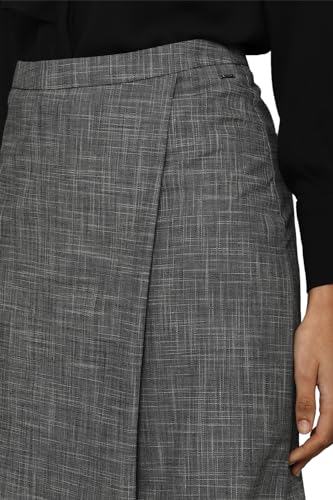 Allen Solly Polyester Blend Western Skirt Grey