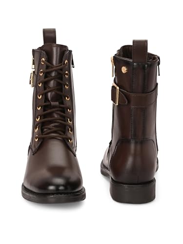 Delize Women Brown Ankle derby western boots 61912-39