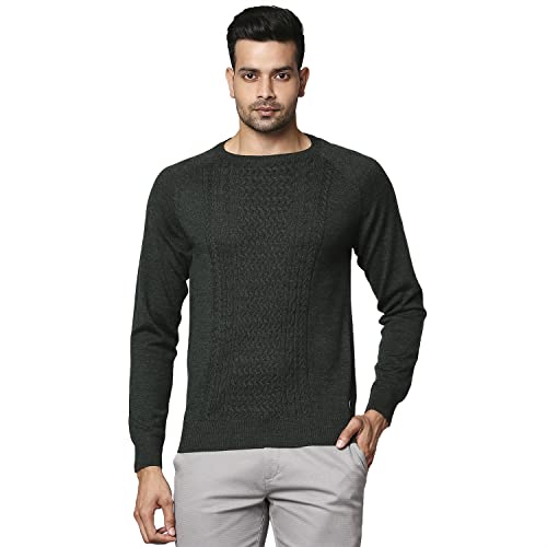 Raymond Dark Green Sweater (Size: 42)-RMWX01152-N7