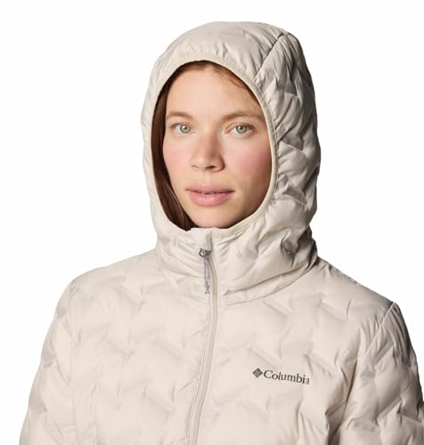 Columbia Women Beige HEAT SEAL Delta Ridge II Down Jacket, XL
