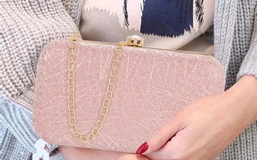 ADISA Constellation formal party clutch with gold chain for women and girls (CL106-PIN)