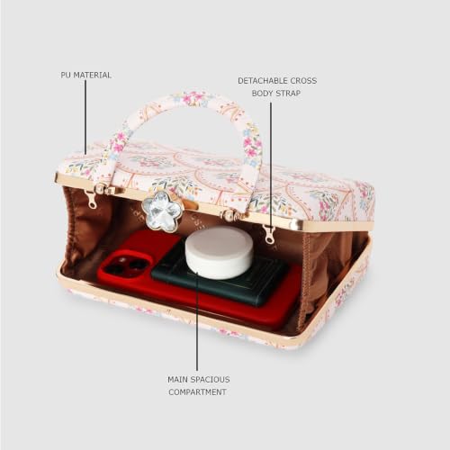 ESBEDA Pink Color Verbania Clutch For Womens | ESBEDA Clutches, Printed Clutches For Women's,