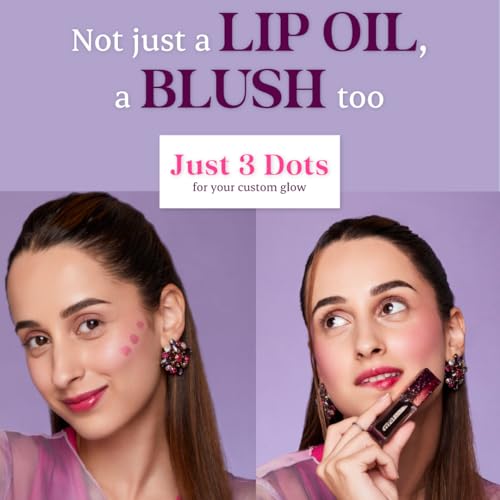 Typsy Beauty Midnight 2-In-1 Lip & Cheek Oil | Ph-Activated Custom Berry Pink, Intense Hydration With Acai Berry & Hibiscus Oil, Long Lasting Glossy Lip Tint & Blush, Formulated In Italy 6.4G