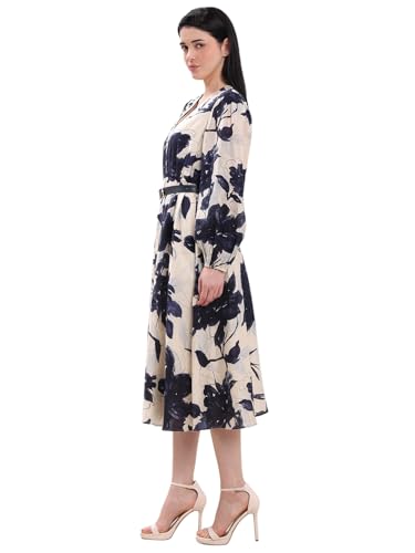VERO MODA Womens Midi Dress Ecru