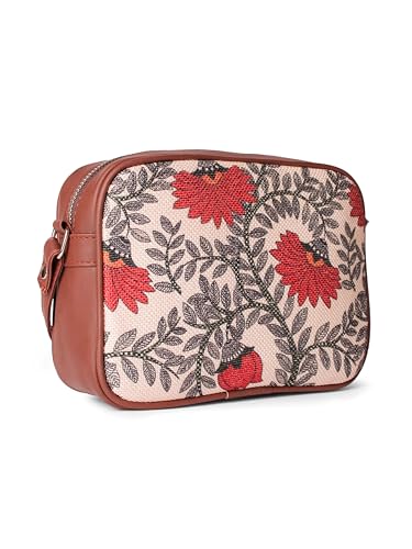 ZOUK Sling Bag | Crossbody Bags for Women | Women's Handbags | Stylish | Vegan Leather Evening Bag | Travel & Office Use | Purse and Wallet | Nawabi Couture