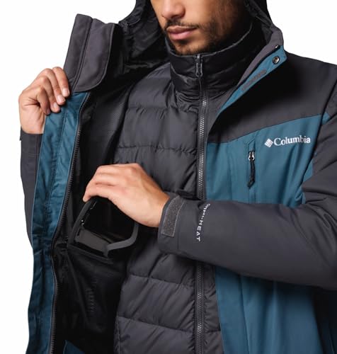 Columbia Men Teal OmniHeat Reflective Whirlibird V Interchangeable Jacket, L