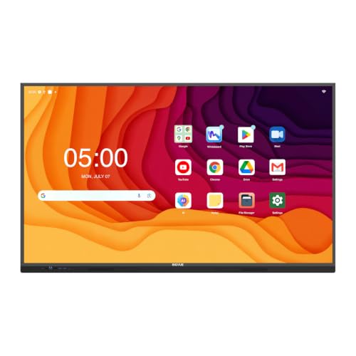 BIG VUE Pro 75 inch Android 16 Interactive Television | 4K UHD AI Enabled EDLA Flat Panel Digital Display Board | Ultra Octa-Core Processor | 8GB RAM + 128GB ROM | Zero Bonding for Teaching & Business