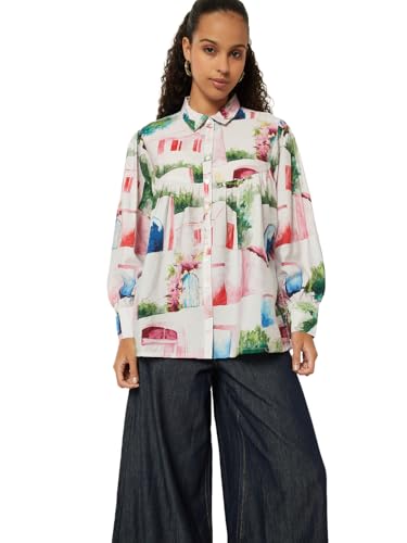 Max Women Printed Shirt (Multicolour_XL)