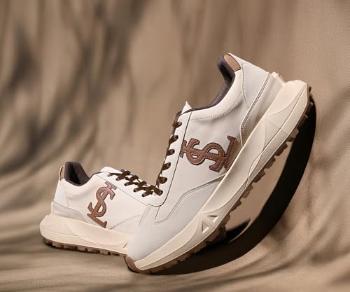 LOUIS STITCH Beige Sneaker for Men | Comfortable & Durable Sneaker | LSP-SNK-NBL | UK-7