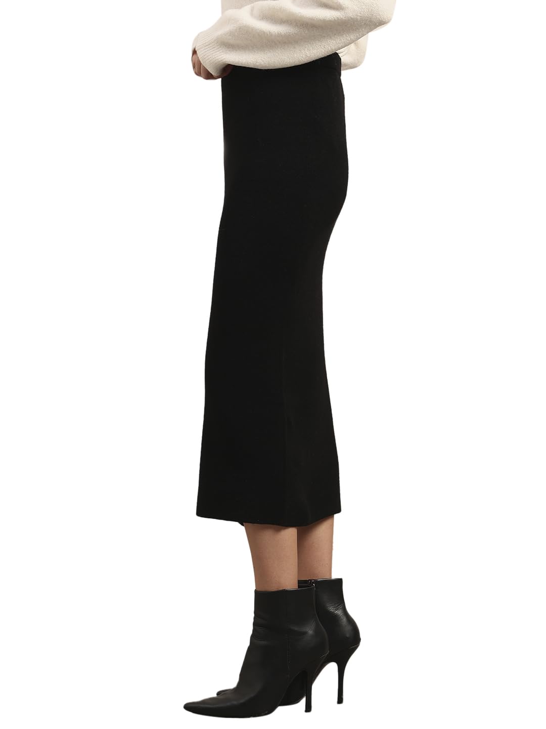 VERO MODA Women's Below Knee Skirt Black