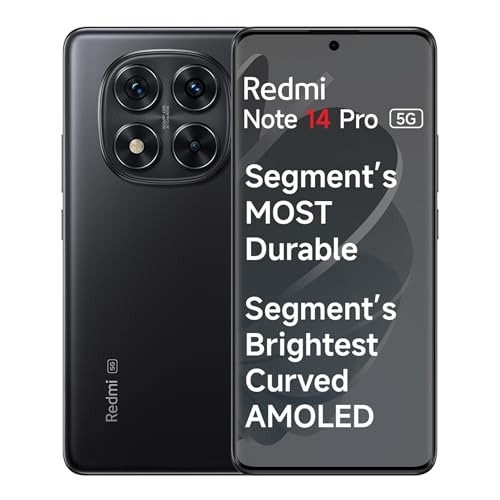 Redmi Note 14 Pro 5G Titan Black 8GB RAM 128GB ROM(Without Offer)