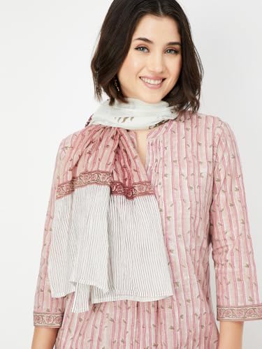 Max Women's Cotton Blend Kurta Set (CTKSTARA0016_RED