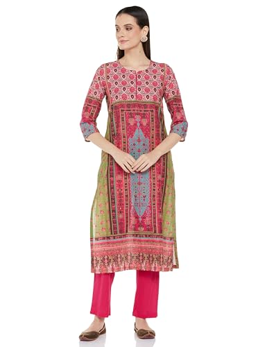 BIBA Women's Cotton Suit Set (ASSORTED1840EAW22GRN_Green