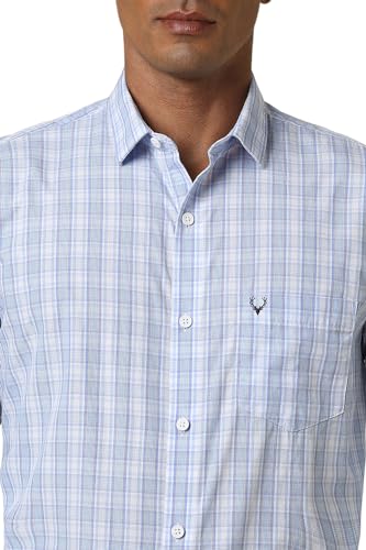 Allen Solly Men's Slim Fit Shirt (Blue) - SaumyasStore