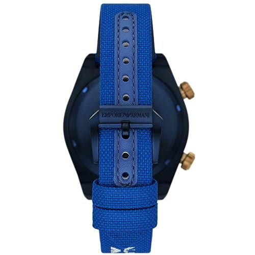 Emporio Armani Blue Quartz Fabric Watch AR11564