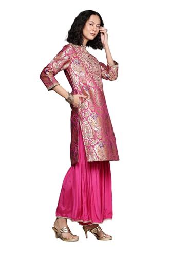 Aarke Ritu Kumar Pink Yasmine Festive Kurta With Palazzo And Dupatta