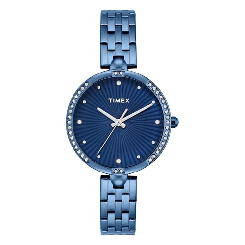 TIMEX Blue Round Dial Analog Women's Watch - TWEL22603