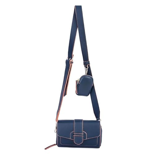 Ceres Cross Body Fit Sling Bag Women Use Travel office Business Faux Leather - 22JY29 (Blue)