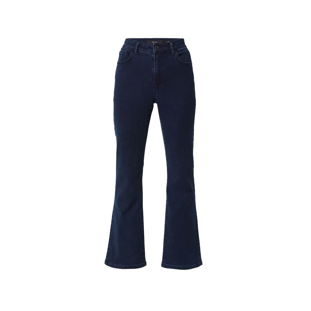 VERO MODA Women's Bootcut fit Blue Classic Jeans_31