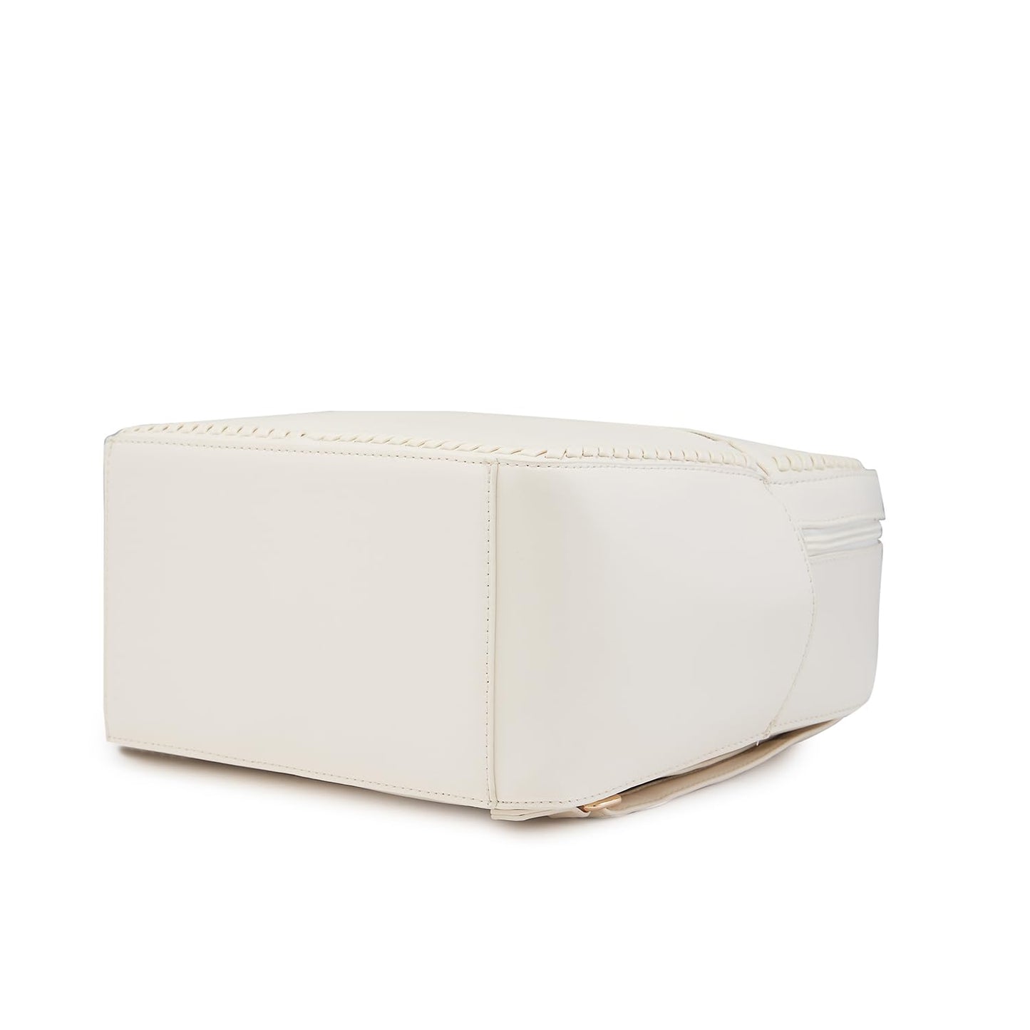 Caprese Ramani Casual Backpack, Small | Fashion Backpack for Women with Adjustable Shoulder Strap & Secure Zip Closure | for Everyday Outings and Travel | Ideal for Students, Professionals (White)