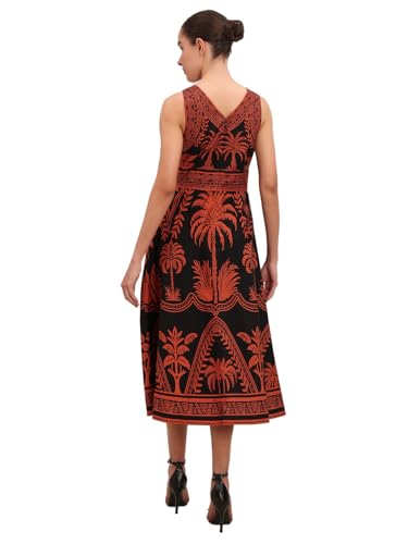 VERO MODA Womens Midi Dress Jet Black